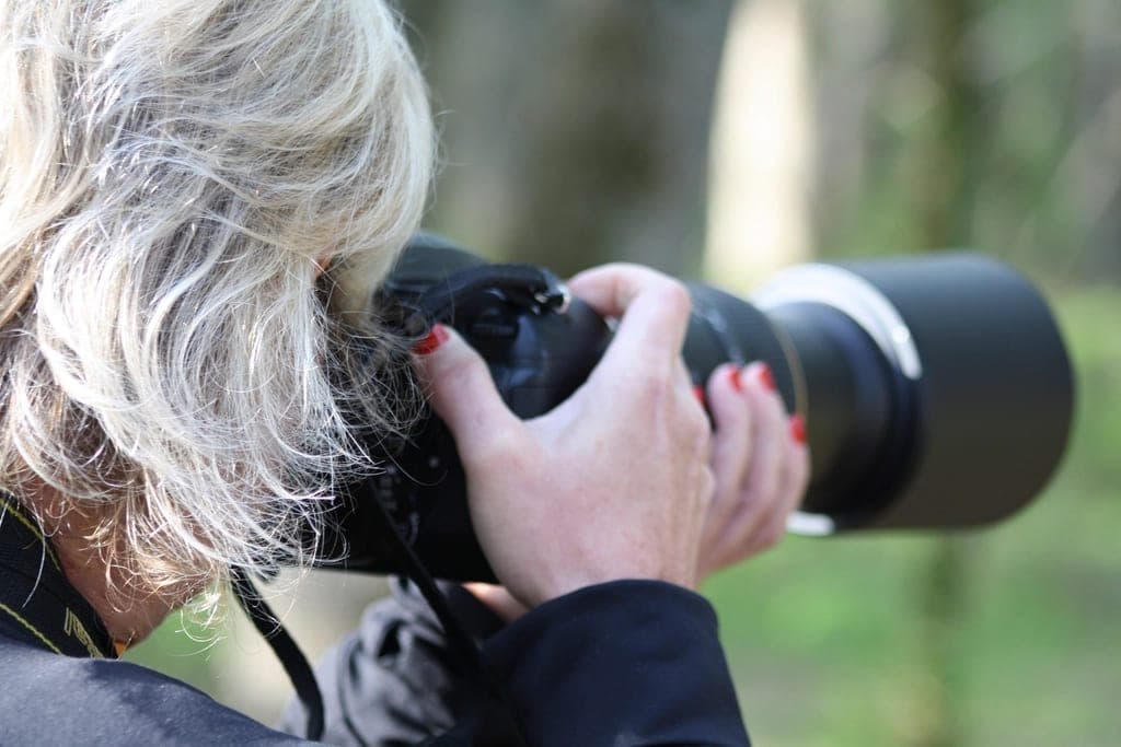 Marta con la macchina fotografica